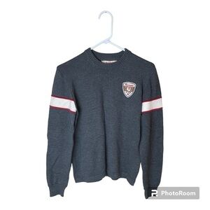 Abercrombie Grey Ski Team‎ Sweater Red White Size XL